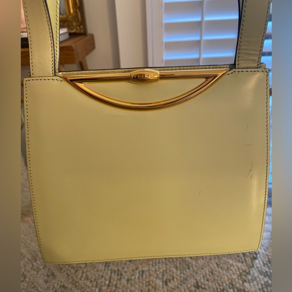 Vintage 90s Celine Pistachio Green Handbag - Picture 4 of 6